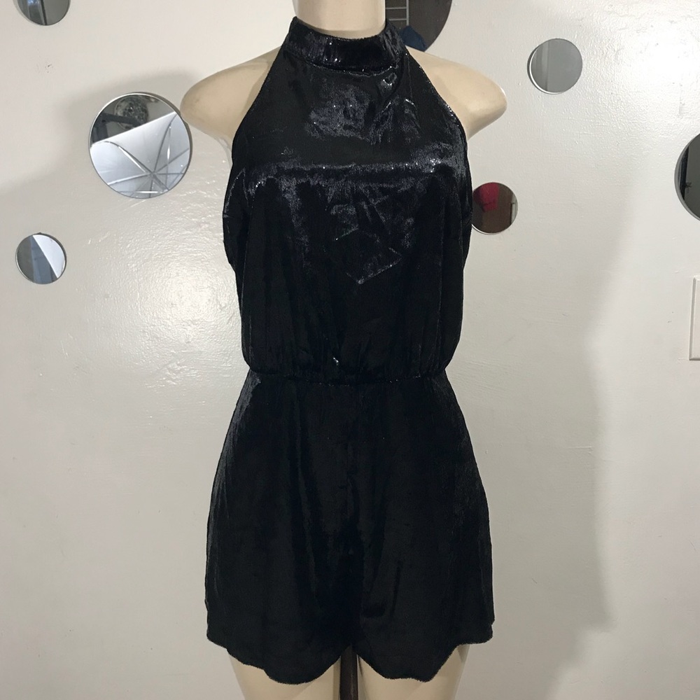 LUSH romper size M black NWT